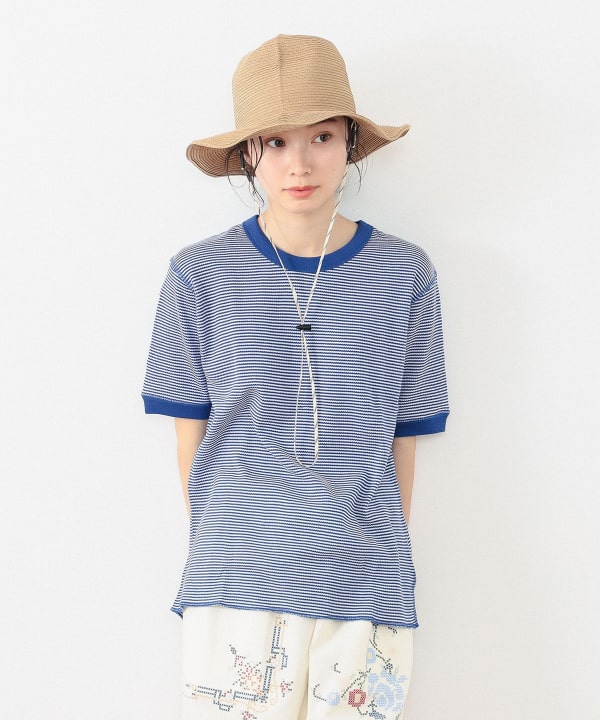 BEAMS BOY (BEAMS BOY) [Special order] Healthknit / Waffle Border T-shirt (T- shirts, Cut and Sewn T-shirts) for sale | BEAMS