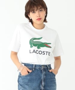 LACOSTE / 別注 ロゴ プリント Tシャツ