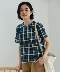 BEAMS BOY / マドラス クルーネック Tシャツ