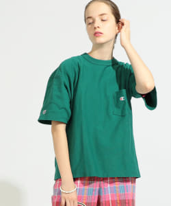 Champion × BEAMS BOY / 別注 リバースウィーブ(R) ポケット Tシャツ
