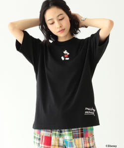 Champion × BEAMS BOY / 別注 ミッキーマウス ポケット Tシャツ Disney（ディズニー）