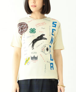 ○BEAMS BOY / ボーイ メモリアル プリント ショートスリーブ Tシャツ