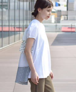 TORI-TO × BEAMS BOY / レイヤー パフ ショートスリーブ Tシャツ