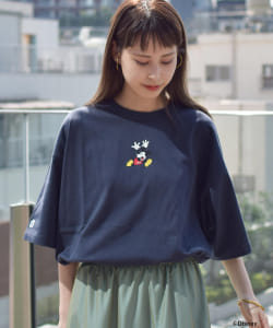 ＜UNISEX＞Champion × BEAMS BOY / 別注＜Disney（ディズニー）/ミッキーマウス＞Tシャツ