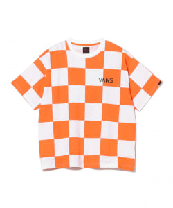 ＜UNISEX＞VANS × BEAMS BOY / 別注 チェッカー ロゴTシャツ