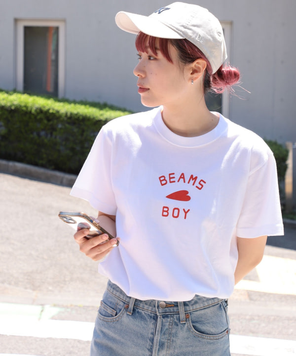 BEAMS BOY（ビームス ボーイ）【受注生産商品】BEAMS BOY / HEART ロゴ Tシャツ（Tシャツ・カットソー Tシャツ ）通販｜BEAMS