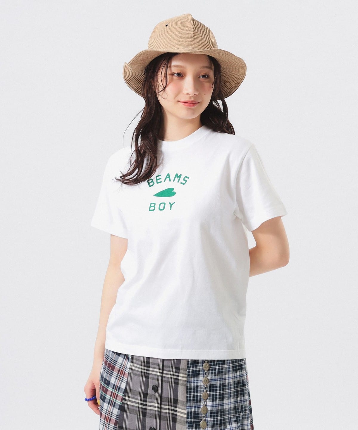 【受注生産商品】HEART ロゴ オリジナルTシャツ Tシャツ・カットソー WOMEN WHITE/GREEN 0 【受注生産商品】HEART ロゴ オリジナルTシャツ Tシャツ・カットソー WOMEN WHITE/GREEN 0