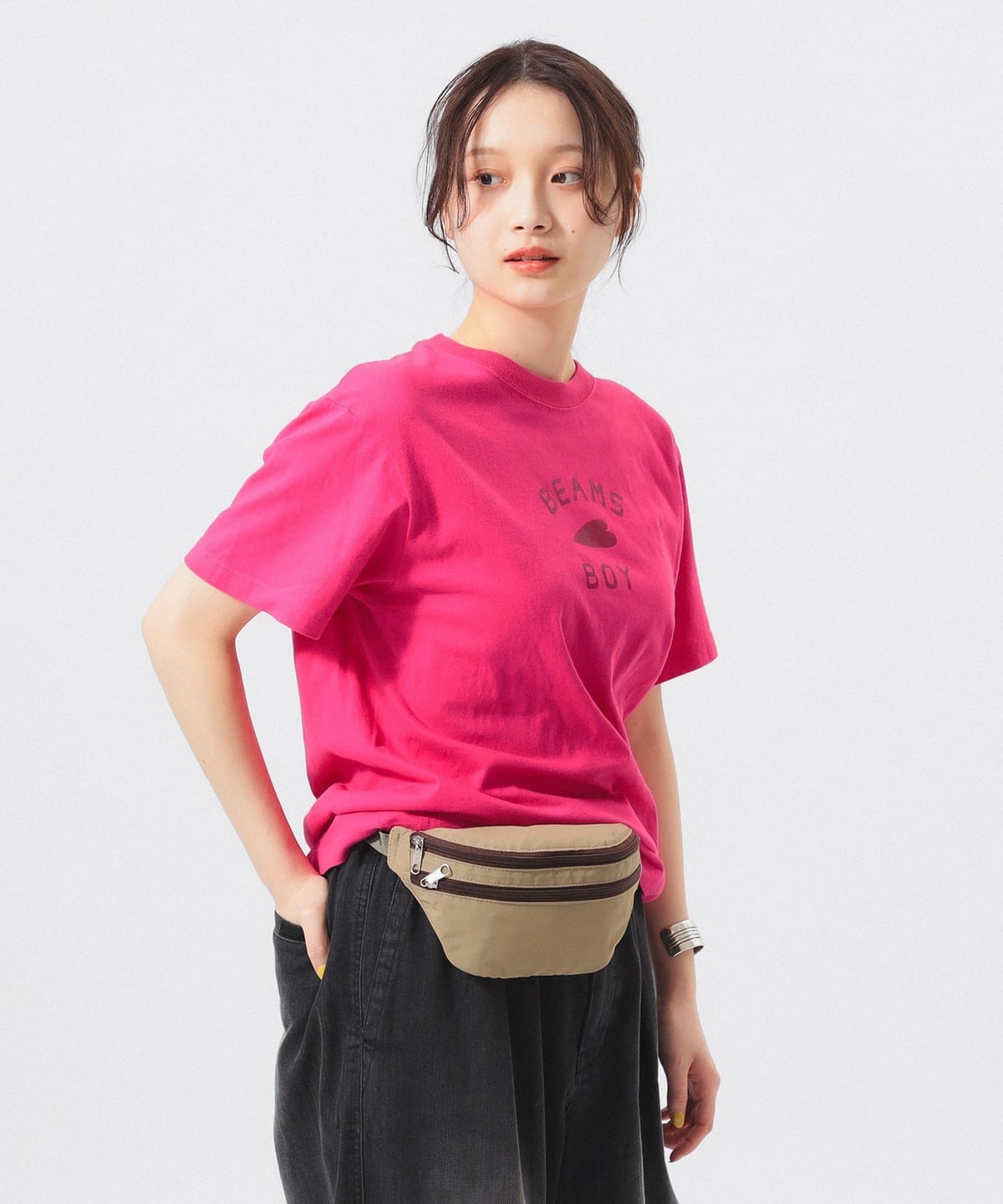 【受注生産商品】HEART ロゴ オリジナルTシャツ Tシャツ・カットソー WOMEN PINK/PINK 1 【受注生産商品】HEART ロゴ オリジナルTシャツ Tシャツ・カットソー WOMEN PINK/PINK 1