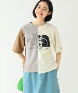 THE NORTH FACE PURPLE LABEL × BEAMS BOY / 別注 アシメ ロゴ Tシャツ 22SS●