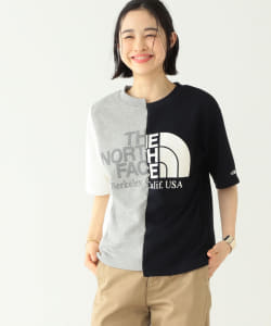 【予約】THE NORTH FACE PURPLE LABEL × BEAMS BOY / 別注 アシメ ロゴ Tシャツ 22SS●