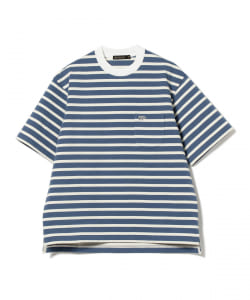 ○Scye / ストライプ コットンジャージー ハーフスリーブ Tシャツ
