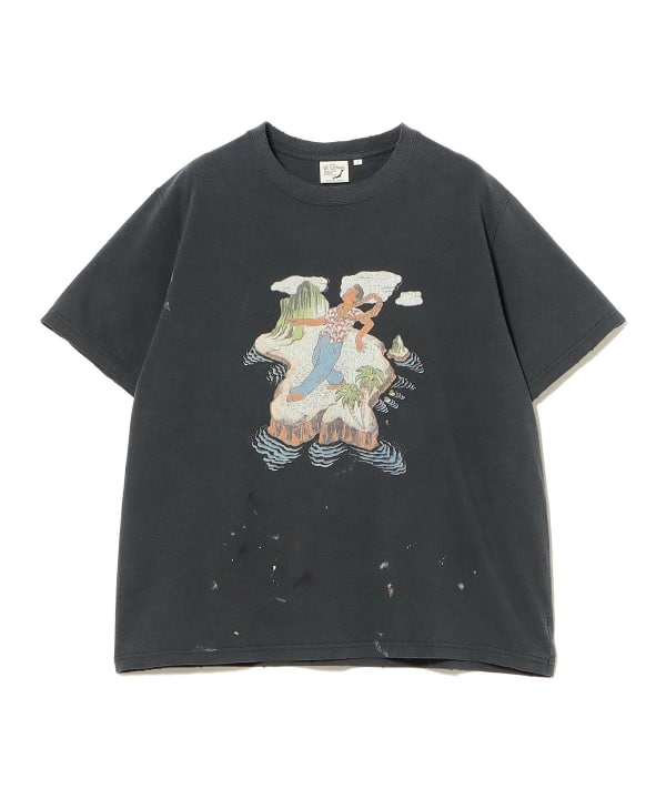 orSlow / Vintage Fade Hawaiian Graphic T-Shirt