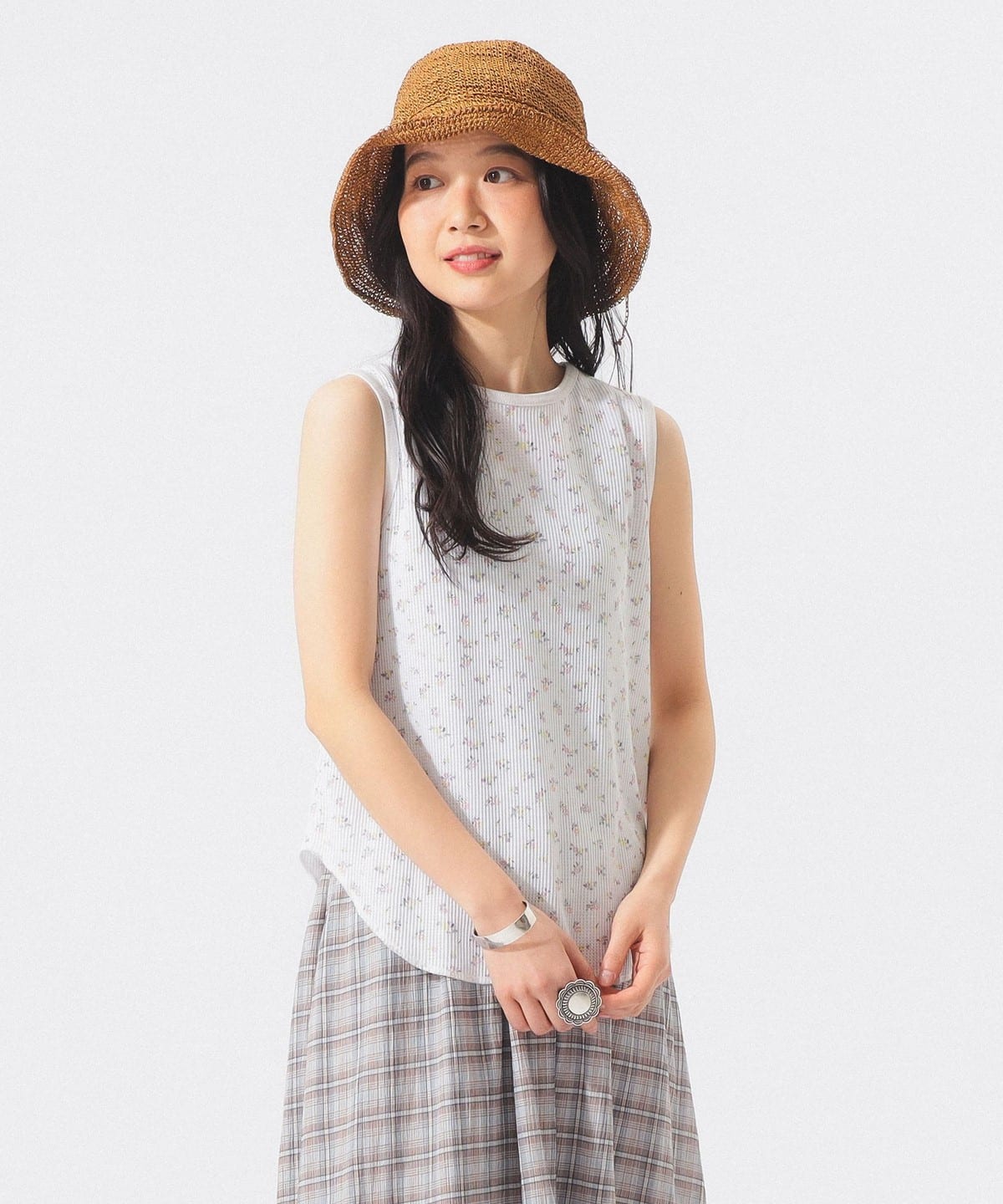 BEAMS ビームス　花柄刺繍　RMベスト　サイズF 新品　定価29700円 13041087101_C_1.jpg