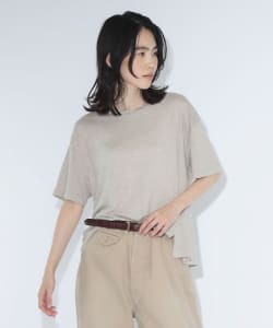 【+10%ポイントUP】maturely / ベルギー リネン ショートスリーブ