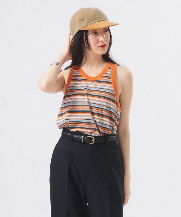 BEAMS BOY（ビームス ボーイ）マルチボーダー タンクトップ（Tシャツ