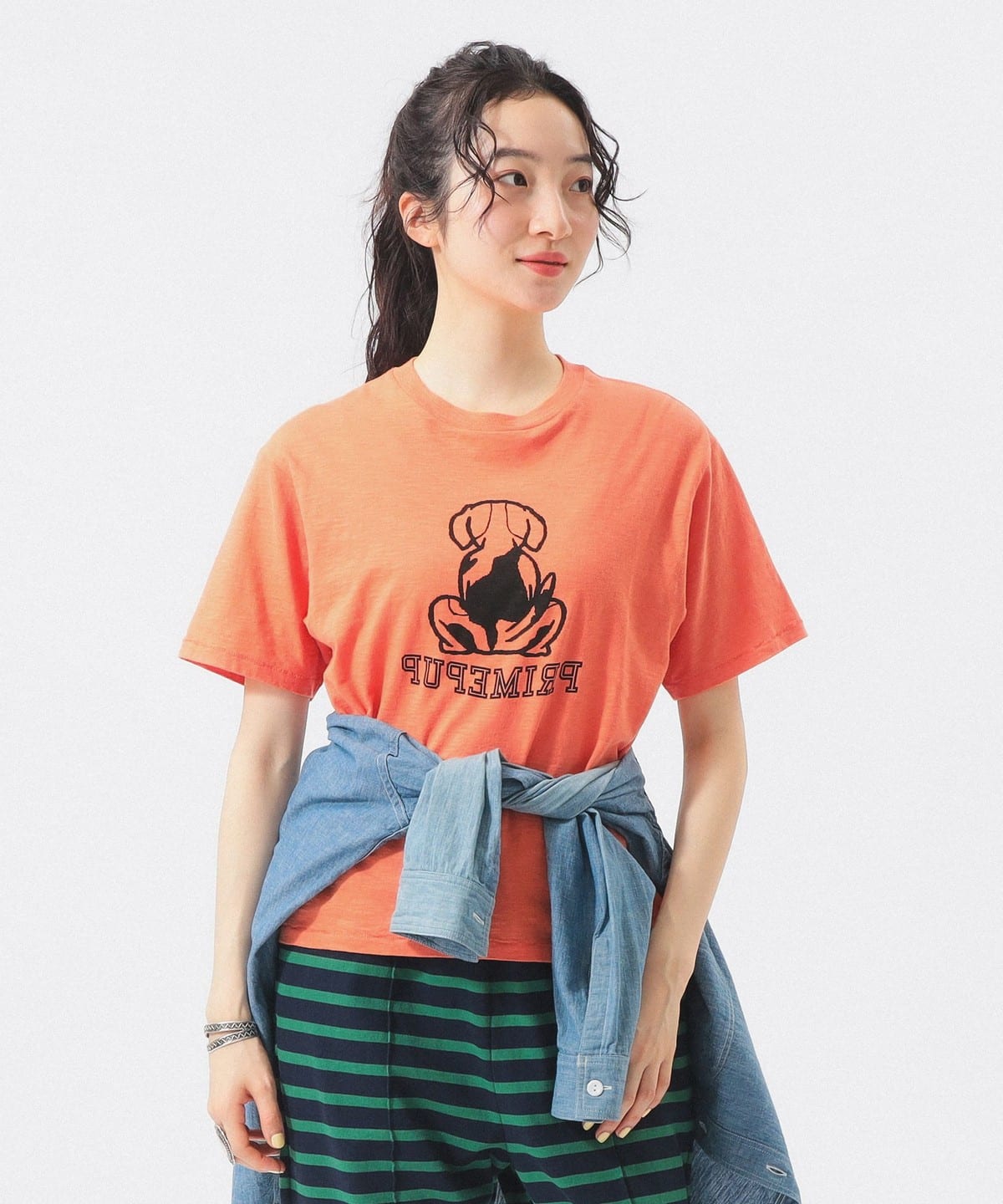 BEAMS BOY（ビームス ボーイ）ボーイ ドッグ Tシャツ（Tシャツ