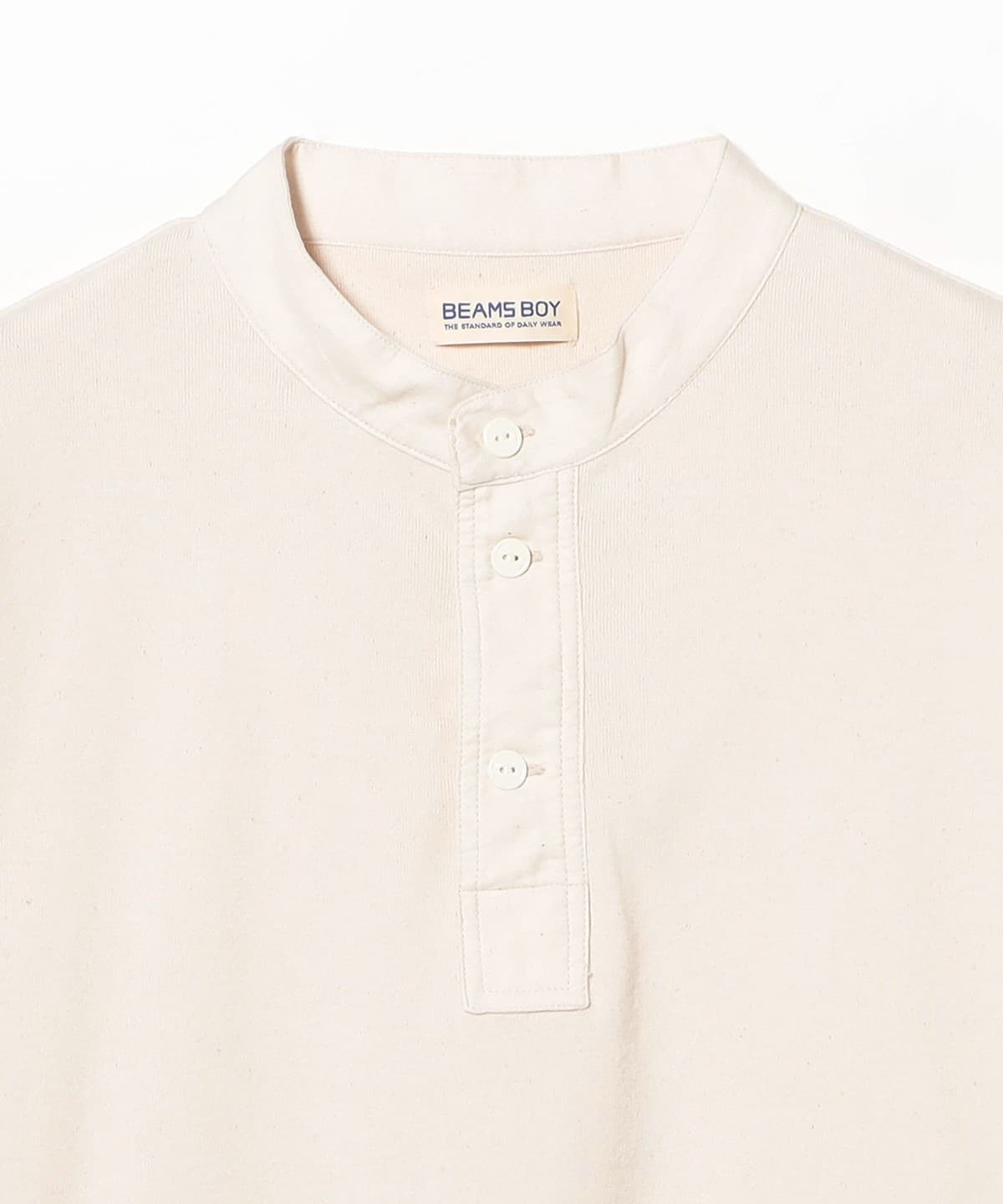 BEAMS BOY（ビームス ボーイ）カットオフ ヘンリーネック T（Tシャツ