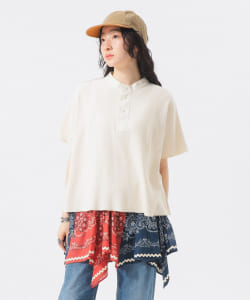 カットオフ ヘンリーネック T