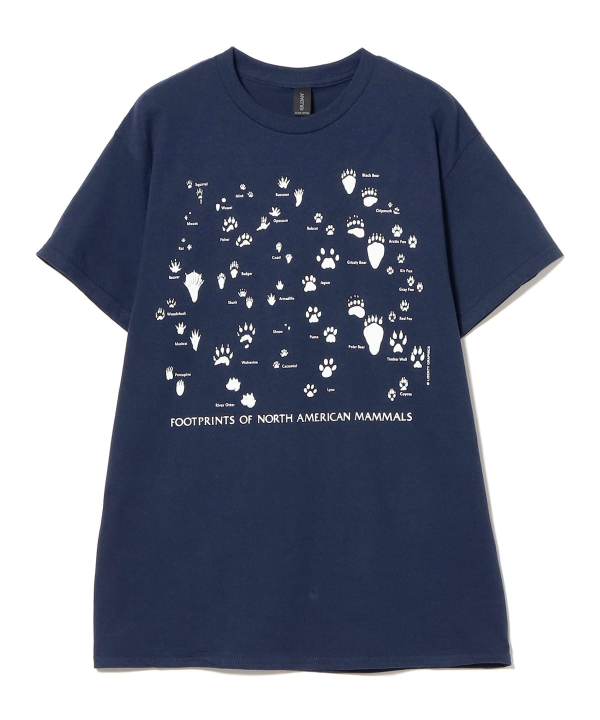 BEAMS BOY（ビームス ボーイ）LIBERTY GRAPHICS / Foot Print T Shirt