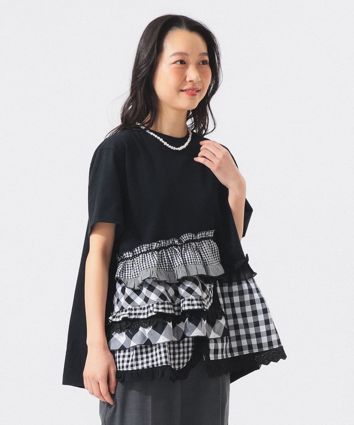 BEAMS BOY（ビームス ボーイ）【別注】TORI-TO / ティアード Tシャツ
