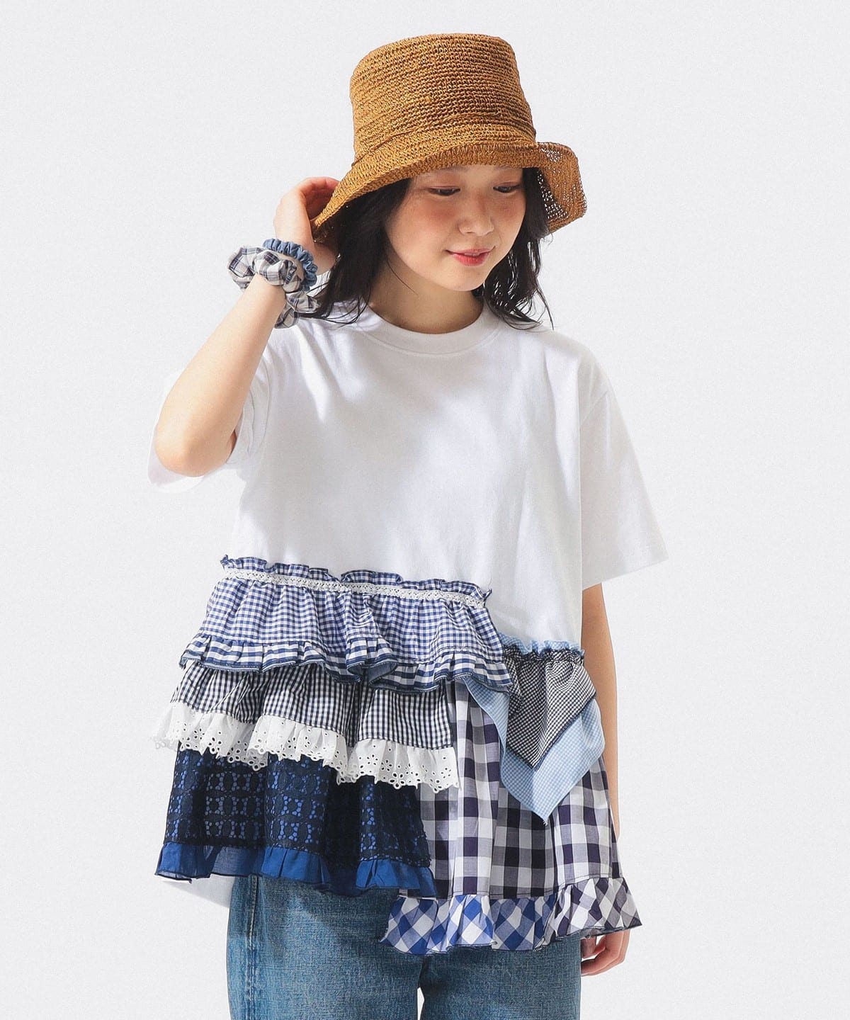 BEAMS BOY（ビームス ボーイ）【別注】TORI-TO / ティアード Tシャツ
