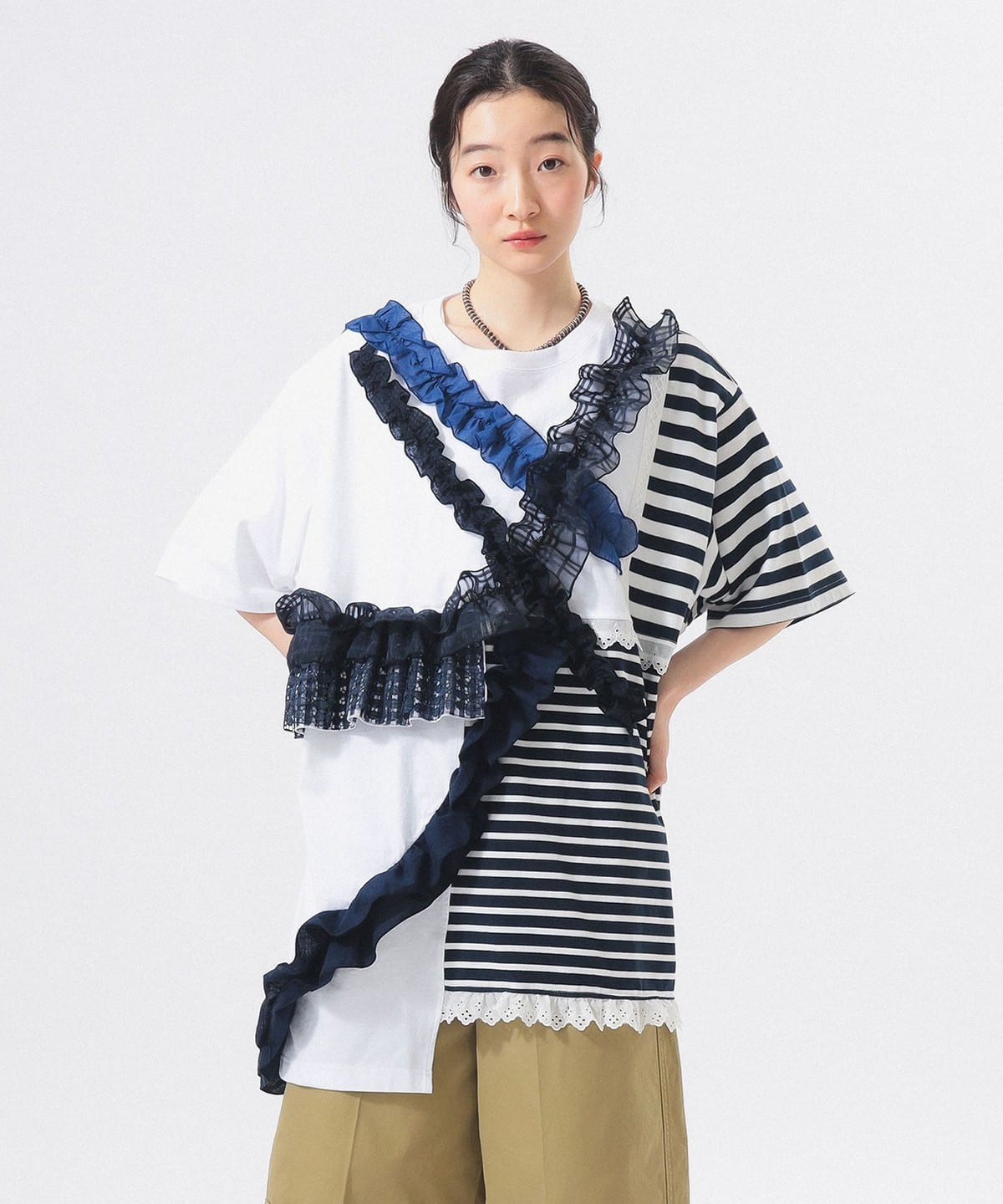 BEAMS JAPAN（ビームス ジャパン）【別注】TORI-TO / ボーダー 切替
