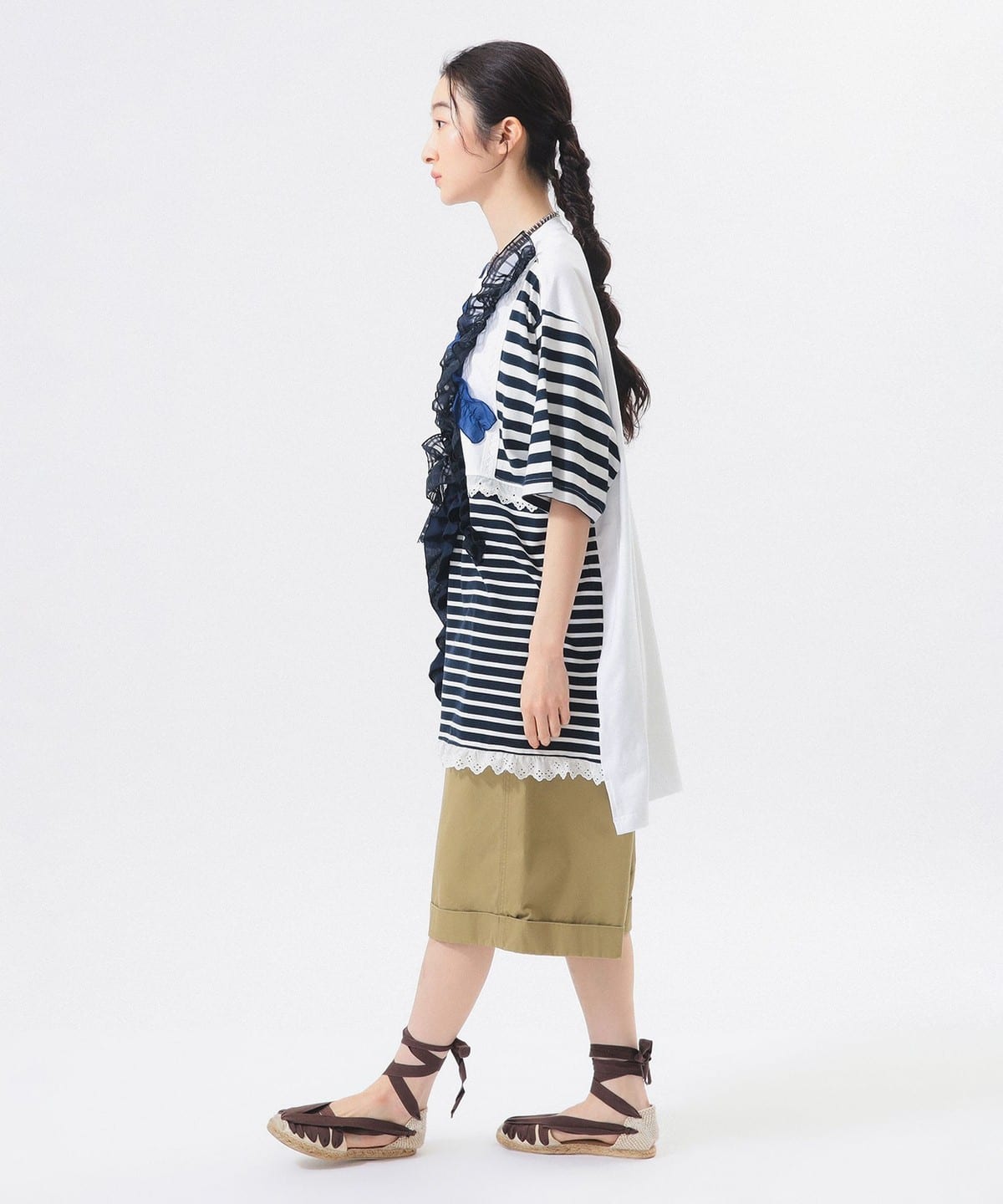 BEAMS JAPAN（ビームス ジャパン）【別注】TORI-TO / ボーダー 切替 