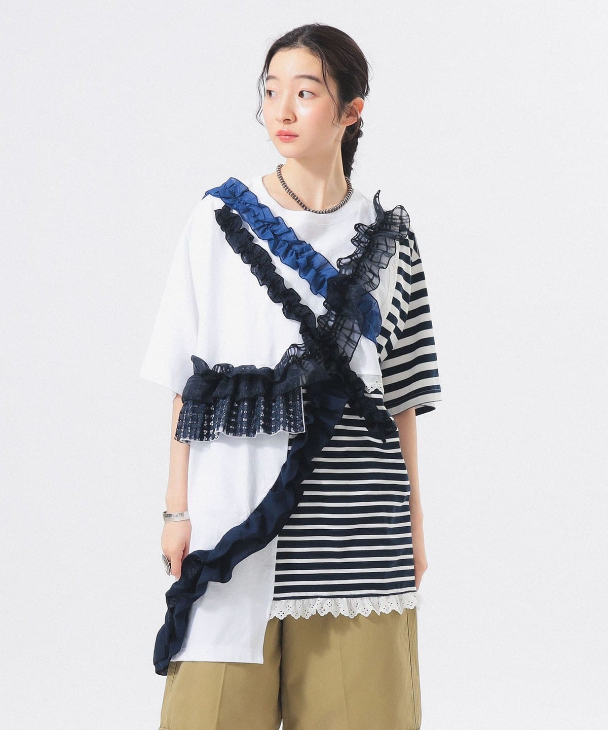 BEAMS JAPAN（ビームス ジャパン）【別注】TORI-TO / ボーダー 切替