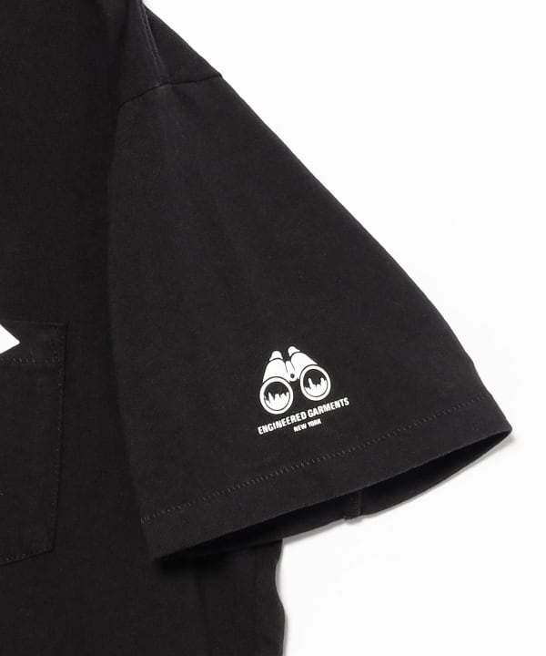 ENGINEERED GARMENTS / Printed Cross Crew Neck T-Shirt Outdoor