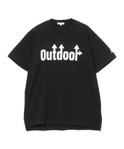 ENGINEERED GARMENTS / Printed Cross Crew Neck T-Shirt Outdoor