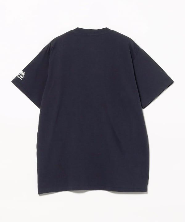 ENGINEERED GARMENTS / Printed Cross Crew Neck T-Shirt Binocular