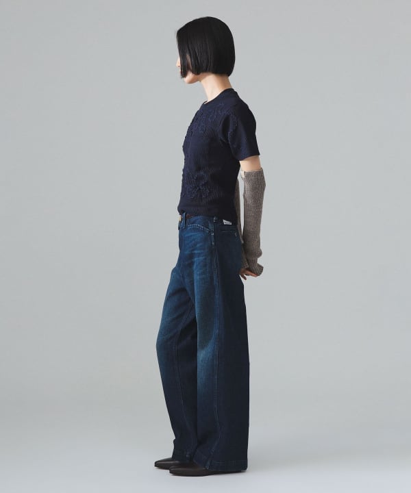 【別注】Orfeo × maturely / サーマル テープ ショートスリーブ Model : H173 B77 W57 H82　Size : ONE SIZE