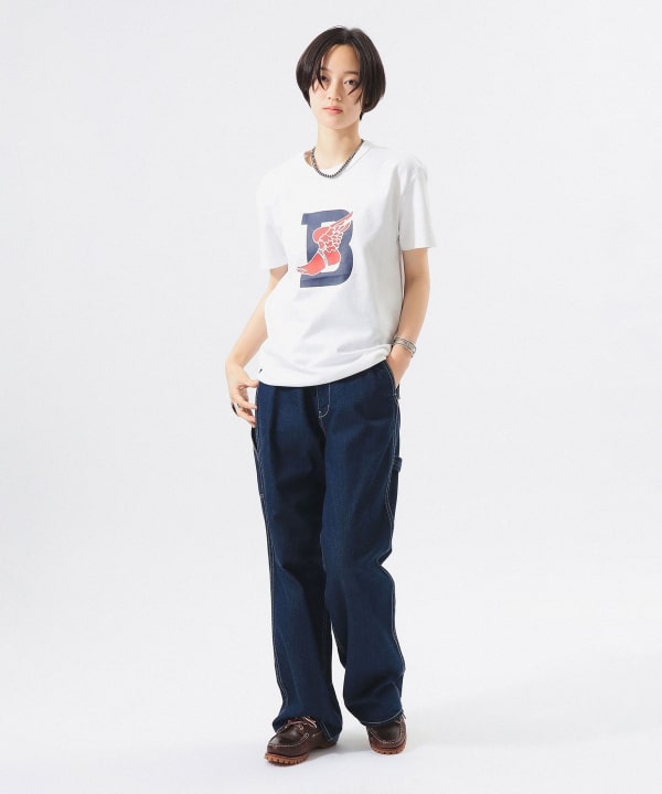 〈WOMEN〉【別注】POLO RALPH LAUREN / B-WING SHORT SLEEVE TEE Model : H166 B84 W60 H86　Size : XS