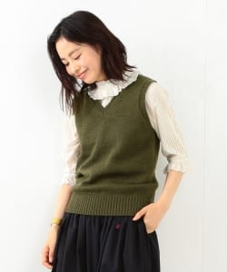 BEAMS BOY / 5ゲージ US ARMY Vネック