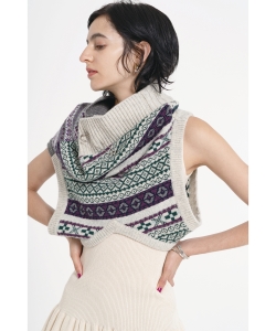 maturely / Fair Isle Up & Down Vest