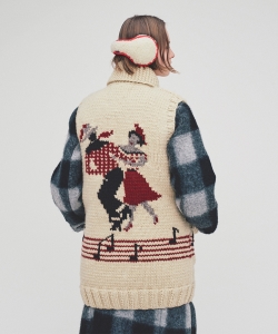 CANADIAN SWEATER COMPANY × BEAMS BOY / カウチン ロングベスト