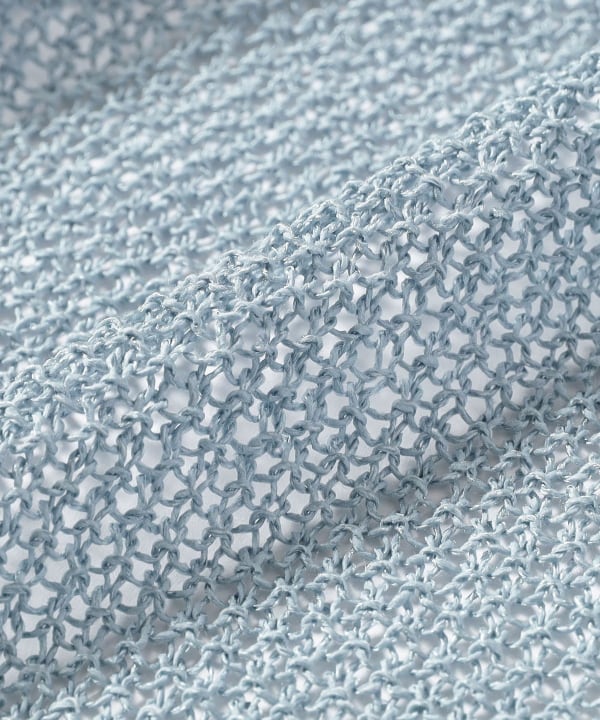 BEAMS BOY（ビームス ボーイ）7ゲージ フリル ポロ カーディガン