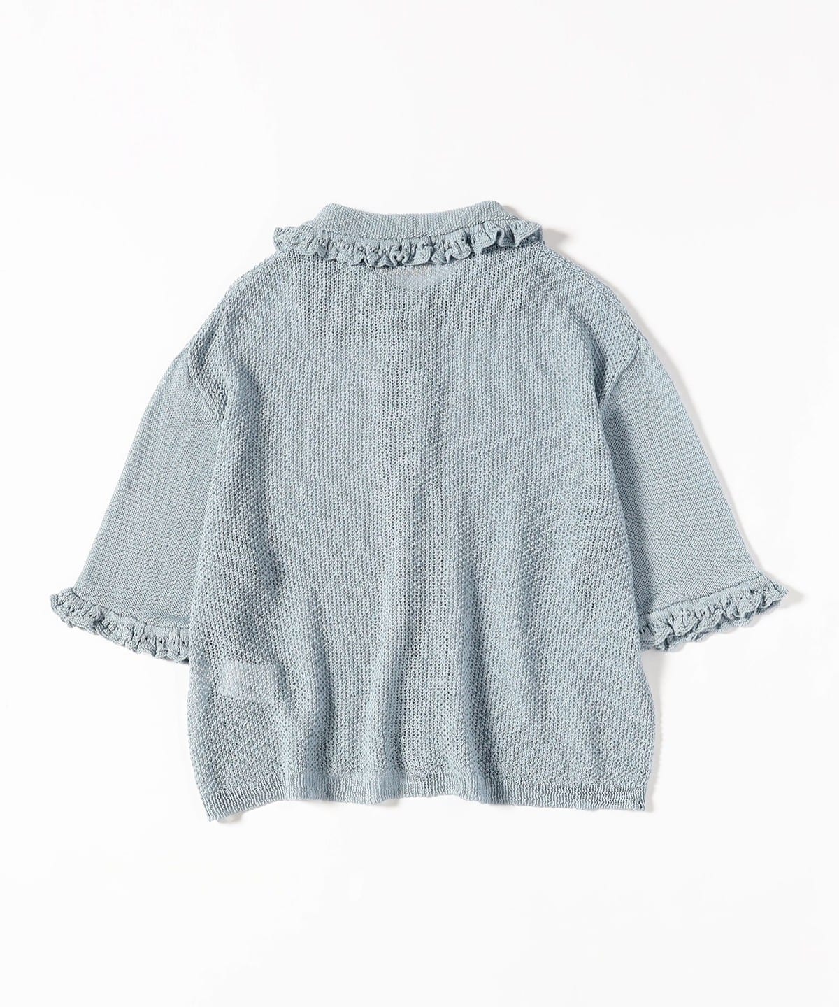 BEAMS BOY 7ゲージ フリル ポロ カーディガン 13050147126_D_32.jpg