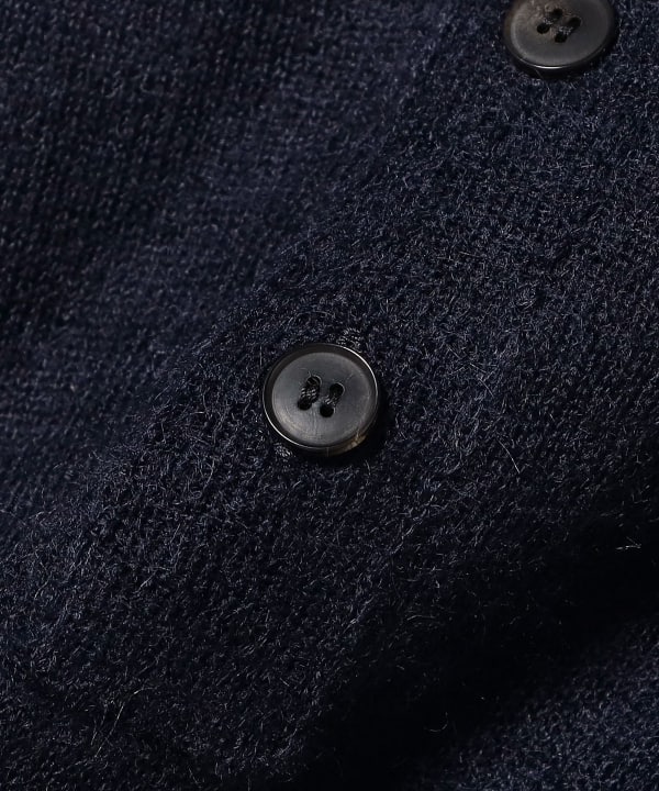 オーラリー ニット ポロシャツ 黒 ウール BEAMS JAPAN（ビームス ジャパン）AURALEE / KNIT POLO（シャツ