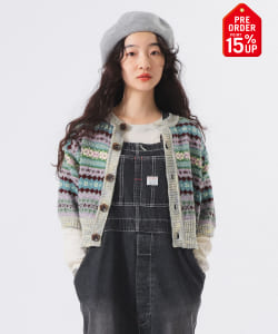 【+15%ポイントUP】フェアアイル 5分袖 カーディガン