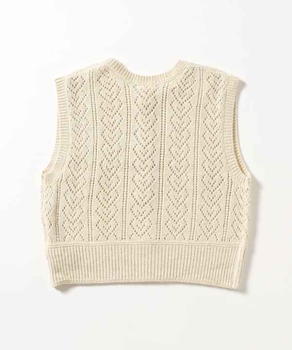 beams boyニットベスト BEAMS BOY（ビームス ボーイ）レース ニット ベスト（トップス