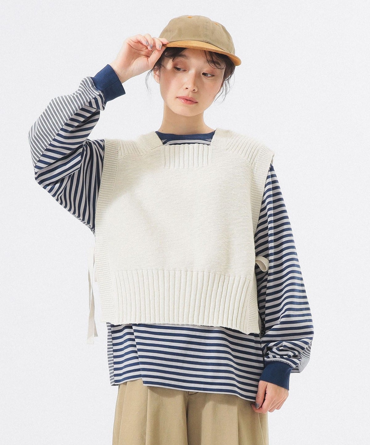 BEAMS BOY 水色 ニットベスト BEAMS BOY 水色 ニットベスト BEAMS BOY 水色 ニットベスト BEAMS BOY