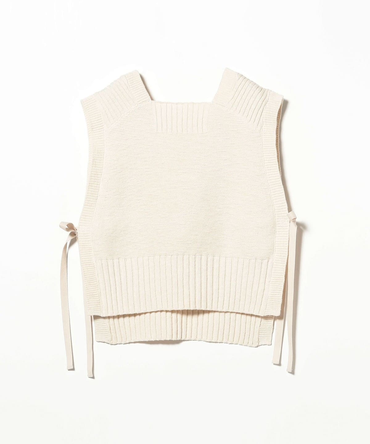 BEAMS BOY リップショートベスト BEAMS BOY（ビームス ボーイ）サイド リボン レッドクロス ベスト