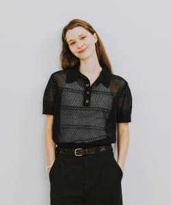 オープン ワーク ポロ