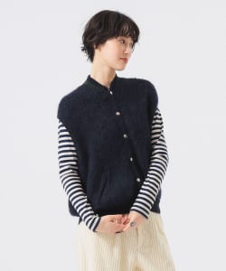 【+10%ポイントUP】エンブロイダリー ウール モヘア ニット ベスト