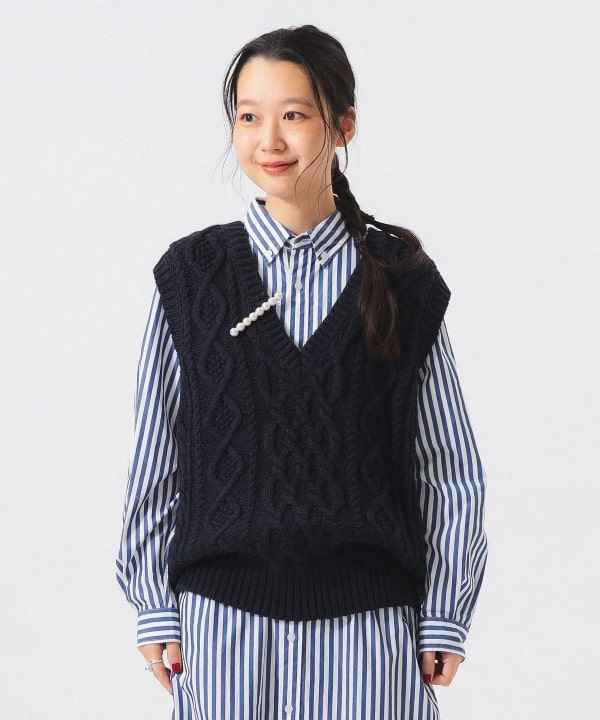 バックトゥフロント アラン ベスト BEAMS STAFF：H159　Size：1