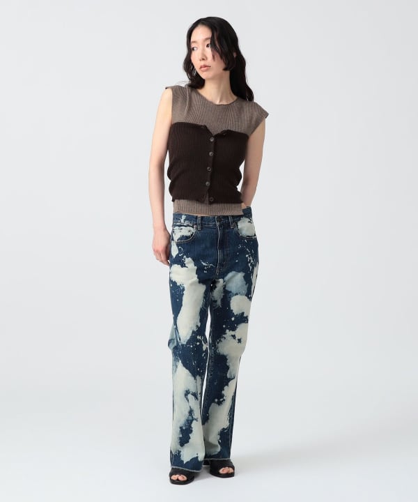 〈WOMEN〉ベスト + チューブトップ Model : H170 B83 W60 H87　Size : SIZE 1