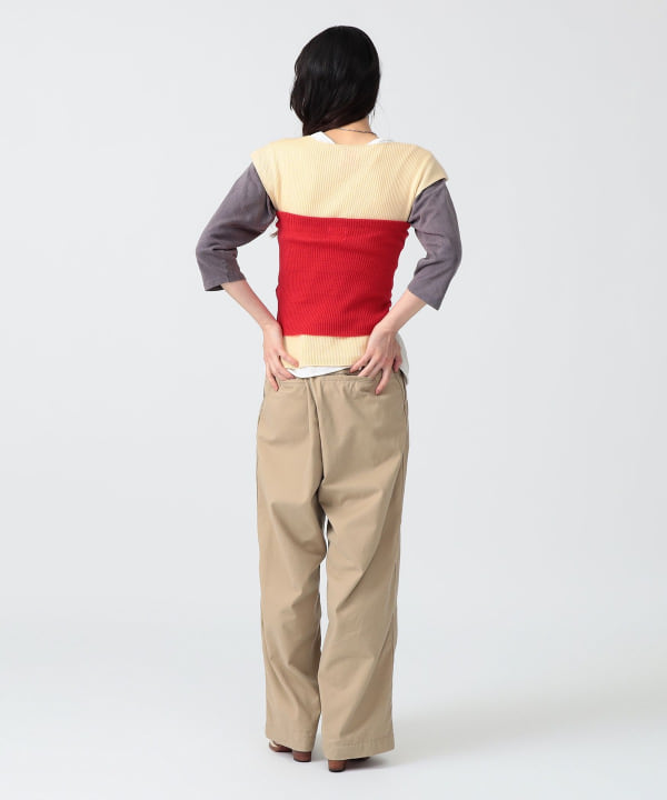 〈WOMEN〉ベスト + チューブトップ Model : H170 B83 W60 H87　Size : SIZE 1