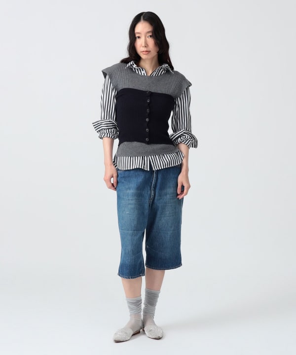 〈WOMEN〉ベスト + チューブトップ Model : H170 B83 W60 H87　Size : SIZE 1