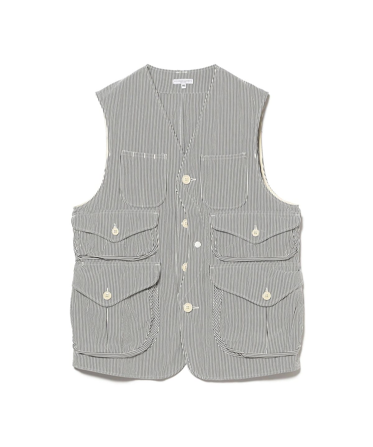ENGINEERED GARMENTS エンジニアド ガーメンツ / HUNTING JACKET トップス WOMEN Navy Cotton Seersucker XS ENGINEERED GARMENTS エンジニアド ガーメンツ / HUNTING JACKET トップス WOMEN Navy Cotton Seersucker XS